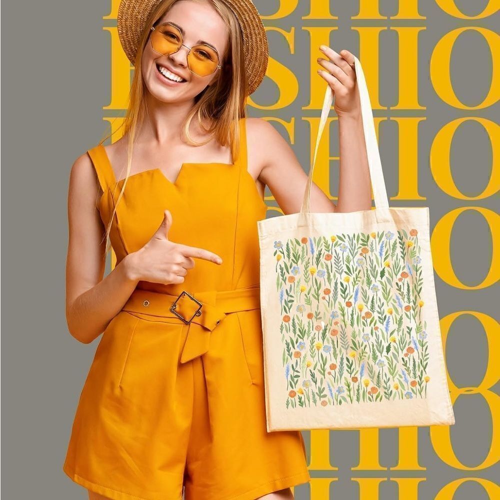 Printed canvas bag 
